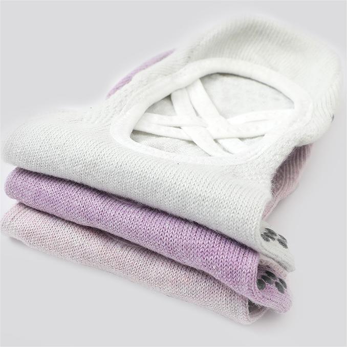 3 Pairs Elegant Yoga Pilates Cross Strap Grip Toe Socks Test Sample